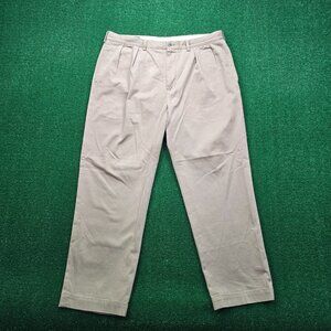Polo‎ Ralph Lauren Andrew Pants Mens 38x30 Brown Chino Classic Flat Front Golf